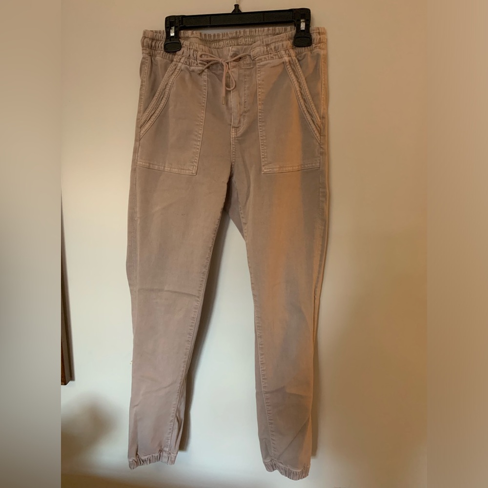AE Khaki next level stretch jogger